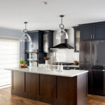 custom, cabinetry, light fixtures, blue, wood